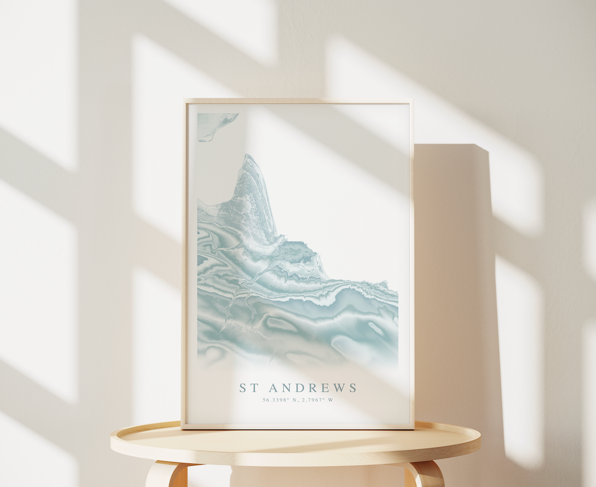 St Andrews Scotland Map Print