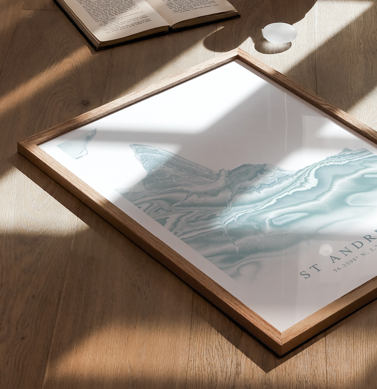 St Andrews Scotland Map Print