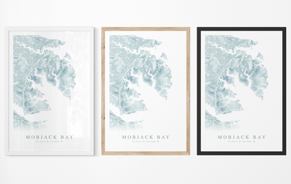 Mobjack Bay Map Print