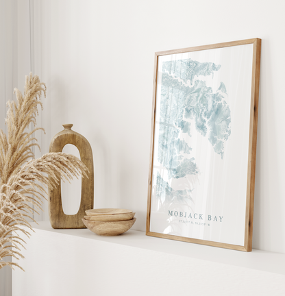 Mobjack Bay Map Print