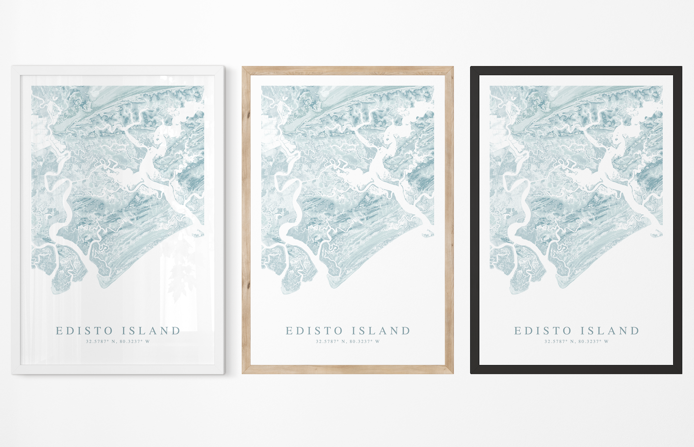 Edisto Island Map Print
