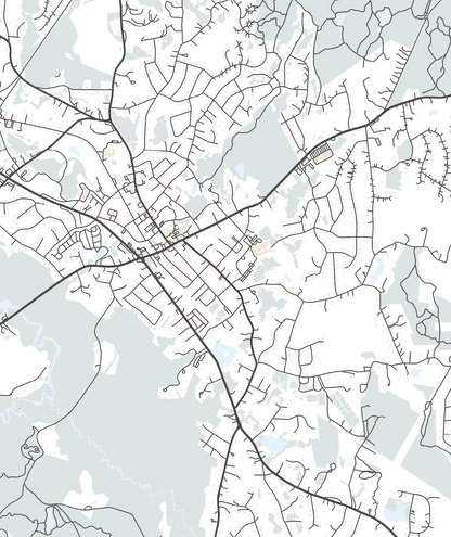 Medfield MA Map Print