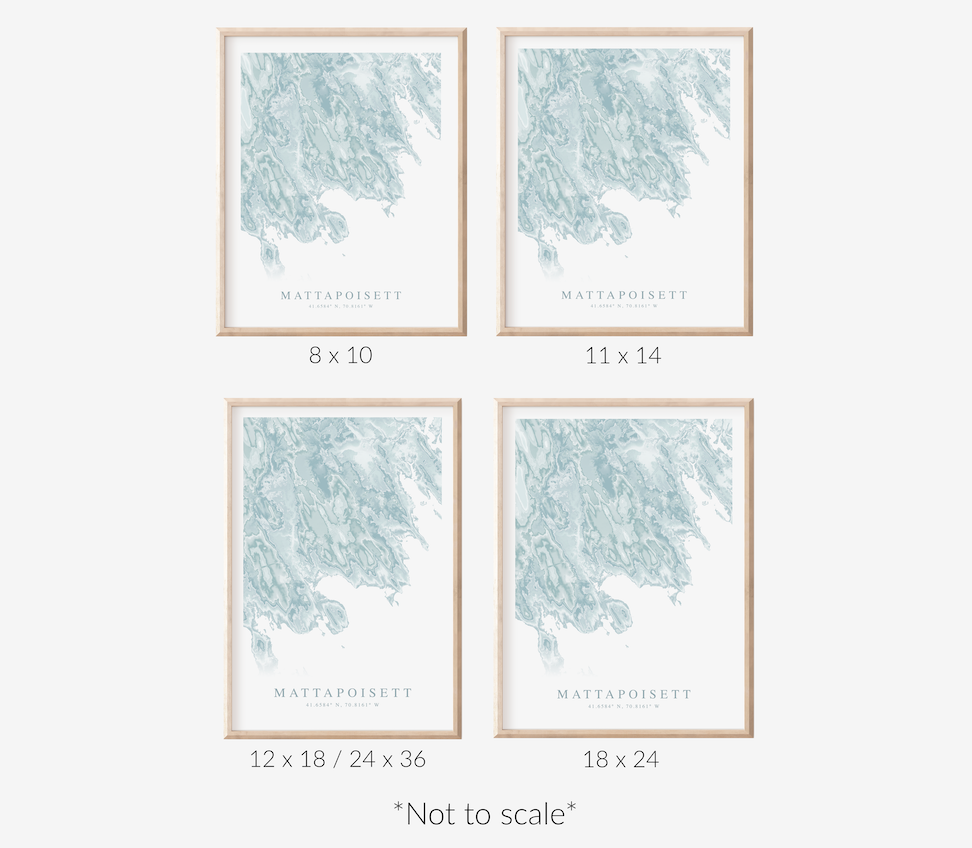 Mattapoisett Map Print