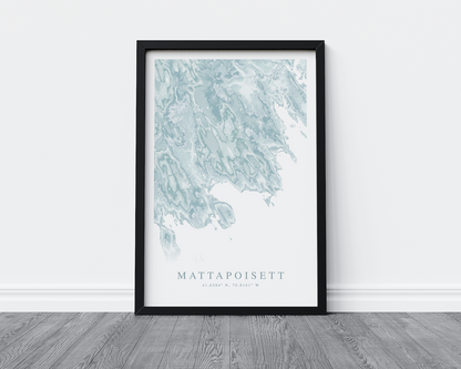 Mattapoisett Map Print