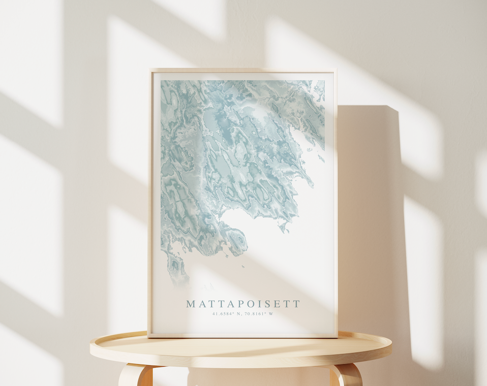 Mattapoisett Map Print