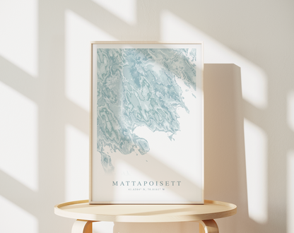 Mattapoisett Map Print