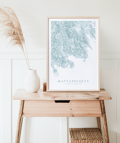 Mattapoisett Map Print