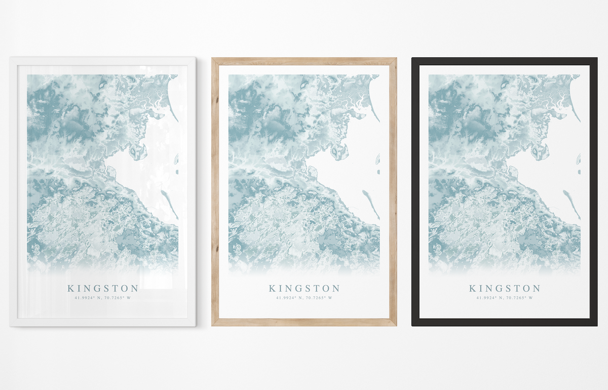 Kingston MA Map Print