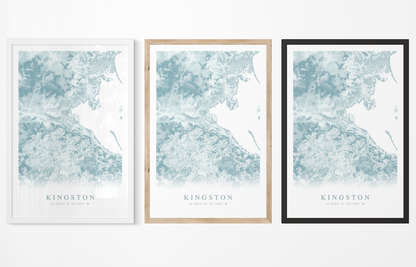 Kingston MA Map Print