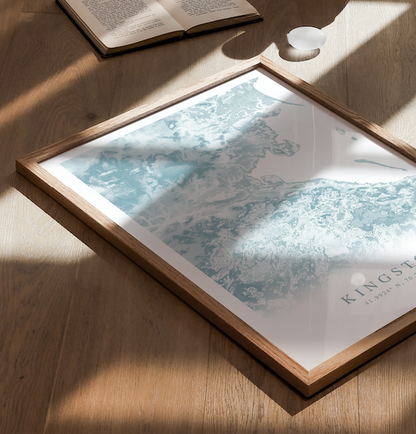 Kingston MA Map Print