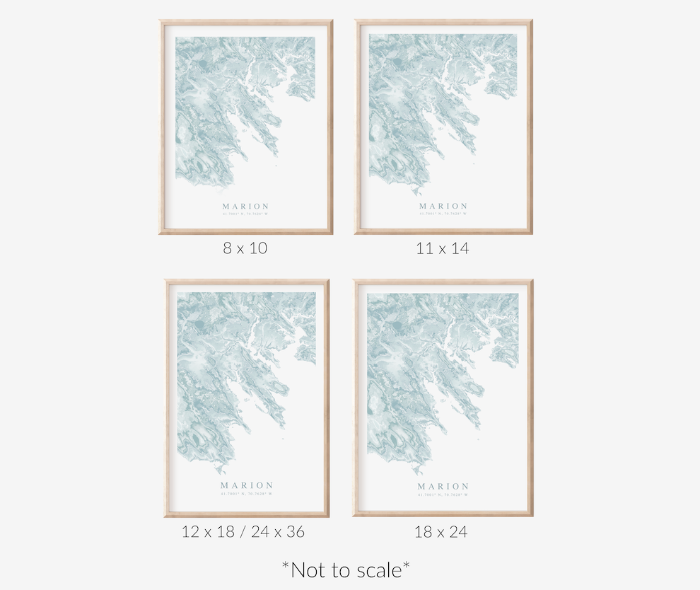 Marion MA Map Print