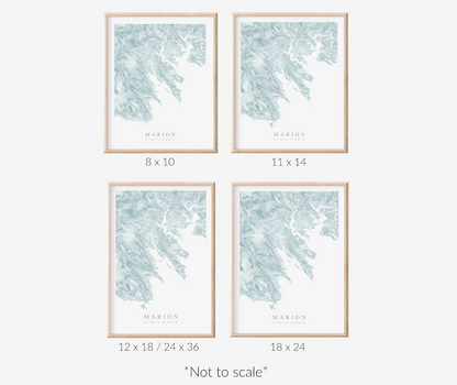 Marion MA Map Print