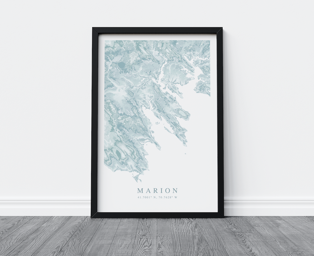 Marion MA Map Print