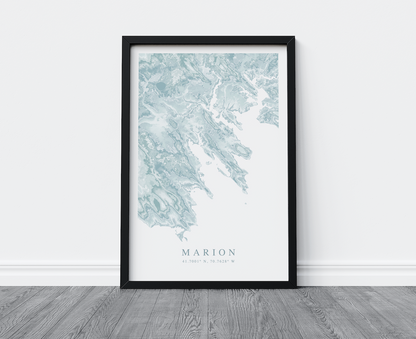 Marion MA Map Print