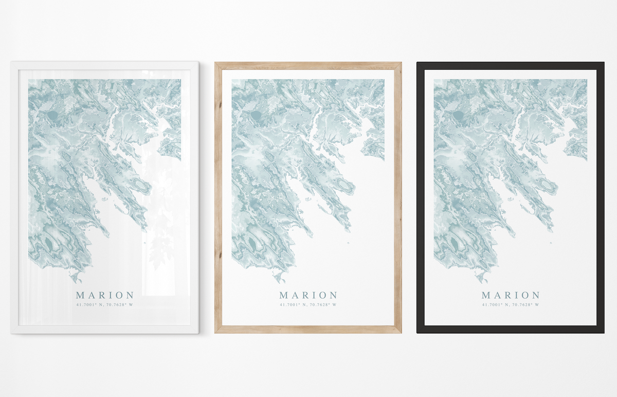 Marion MA Map Print