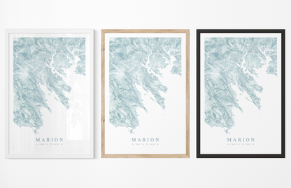 Marion MA Map Print