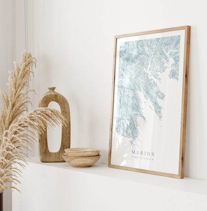 Marion MA Map Print