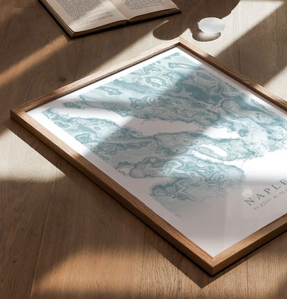 Naples ME Map Print