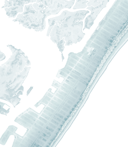 Seven Mile Island Map Print