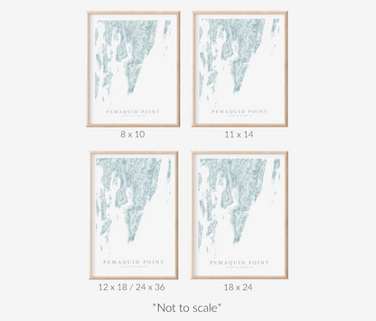 Pemaquid Point Map Print