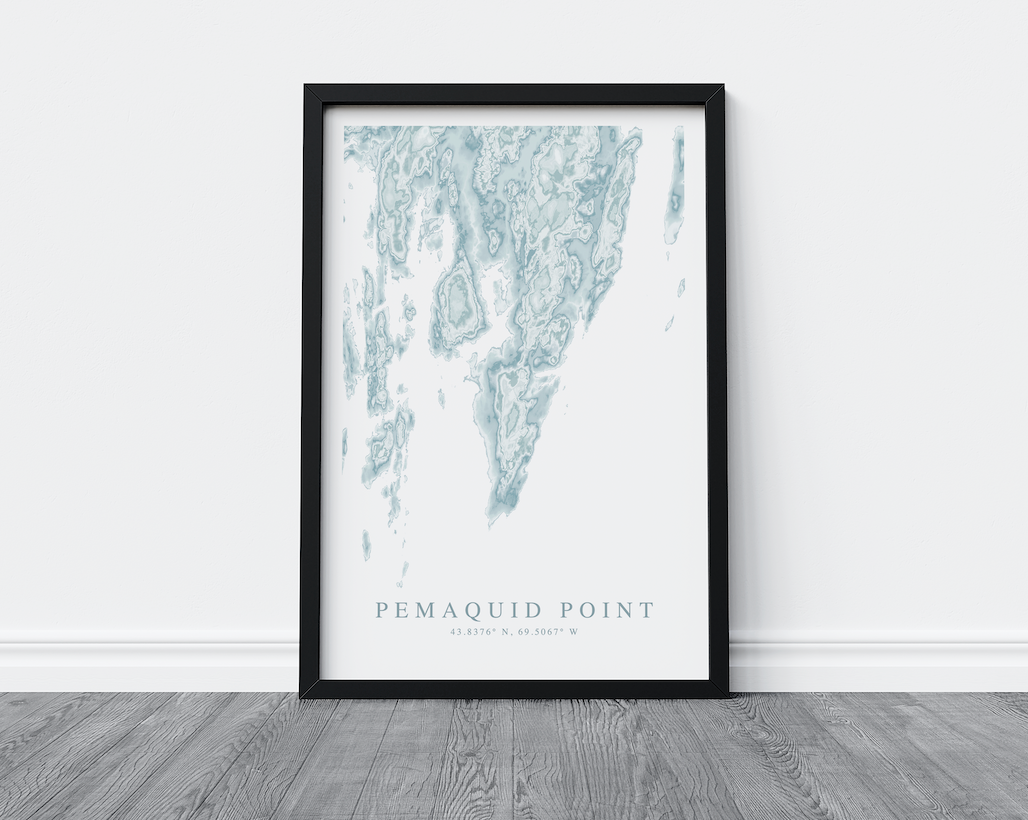 Pemaquid Point Map Print