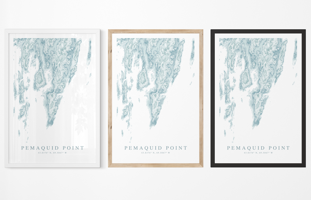 Pemaquid Point Map Print