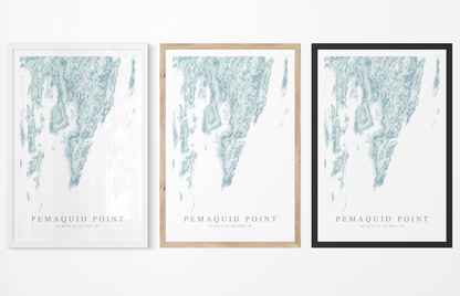 Pemaquid Point Map Print