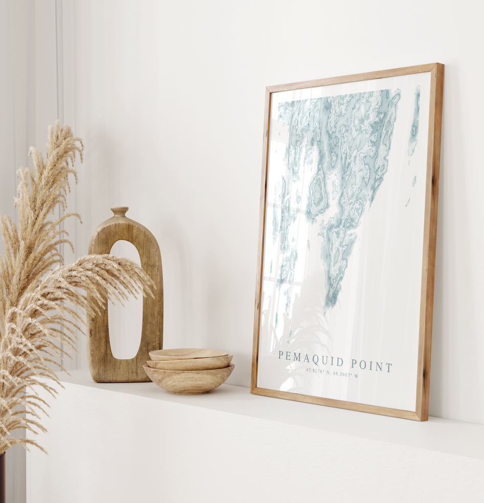 Pemaquid Point Map Print