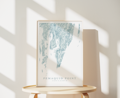 Pemaquid Point Map Print