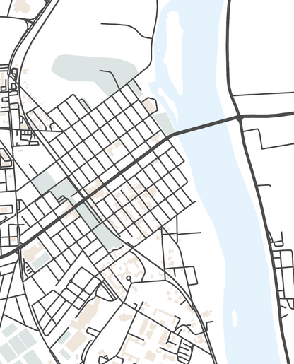 Lewisburg PA Map Print