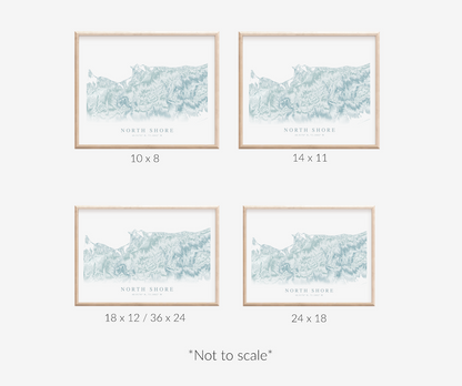 North Shore Long Island Map Print