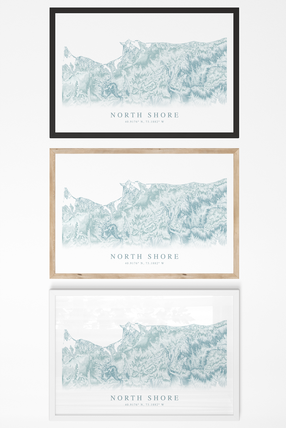 North Shore Long Island Map Print
