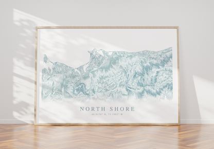 North Shore Long Island Map Print