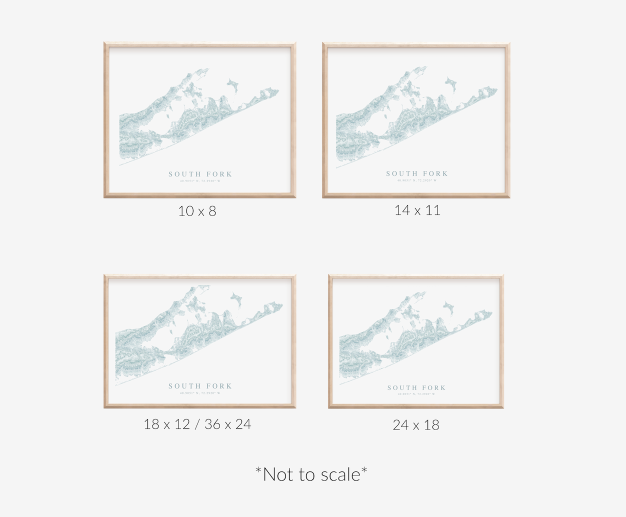 South Fork Map Print