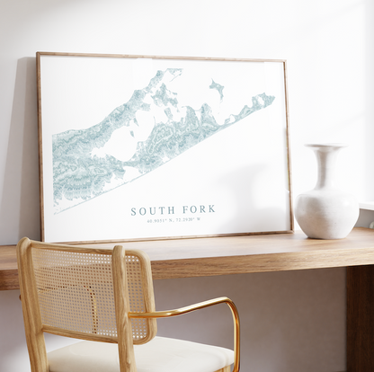 South Fork Map Print