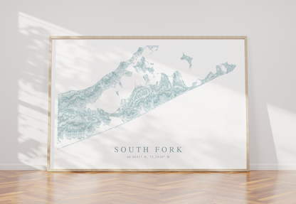 South Fork Map Print