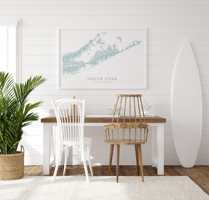 South Fork Map Print