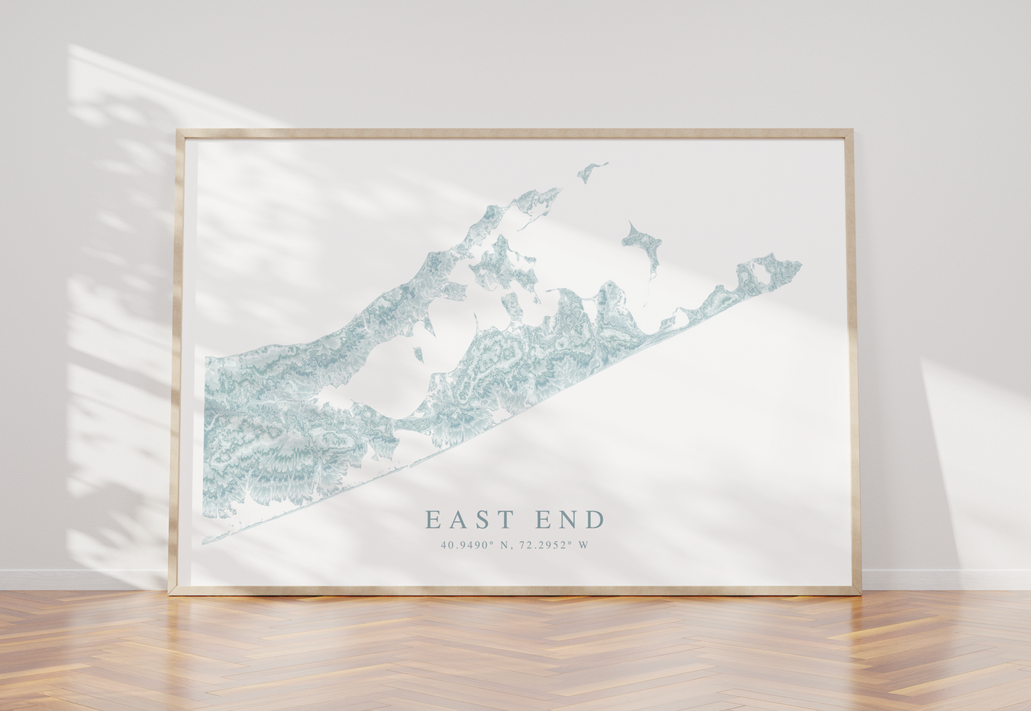 East End Long Island Map Print