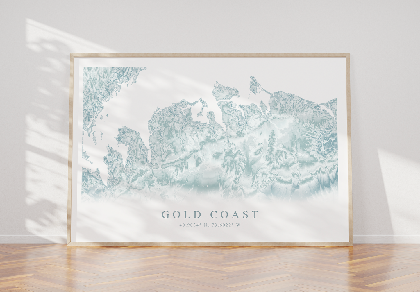Gold Coast Long Island Map Print