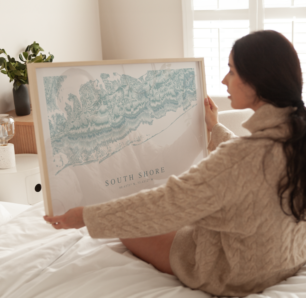 South Shore Long Island Map Print