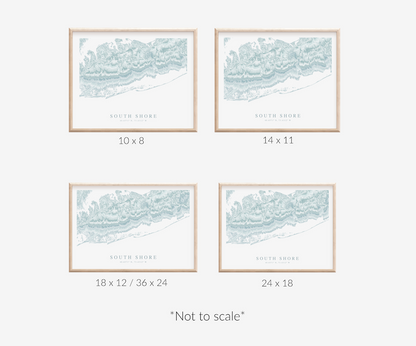 South Shore Long Island Map Print