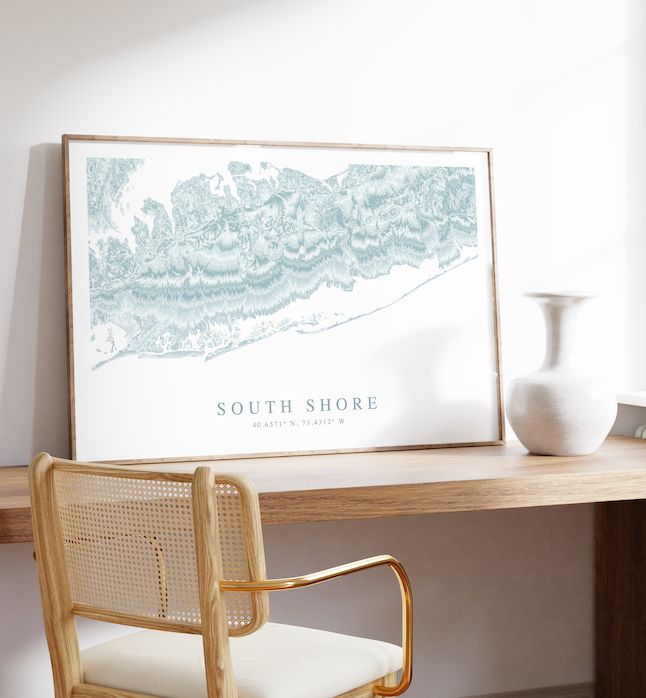 South Shore Long Island Map Print