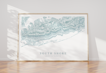 South Shore Long Island Map Print