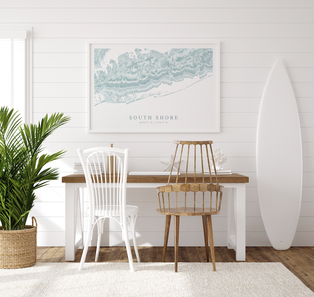 South Shore Long Island Map Print