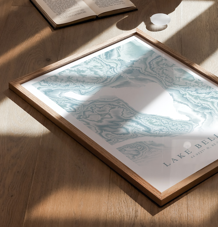Lake Bellaire Map Print