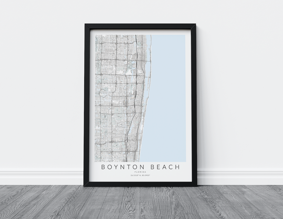 Boynton Beach Map Print