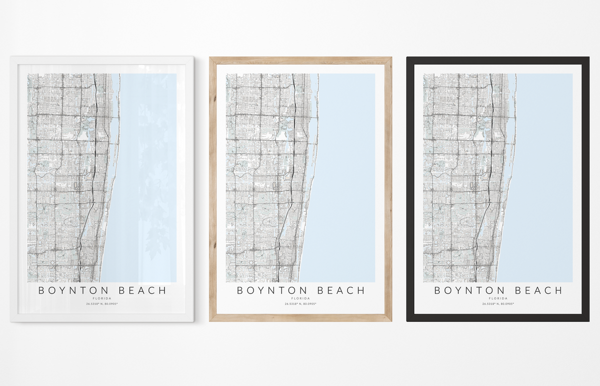 Boynton Beach Map Print