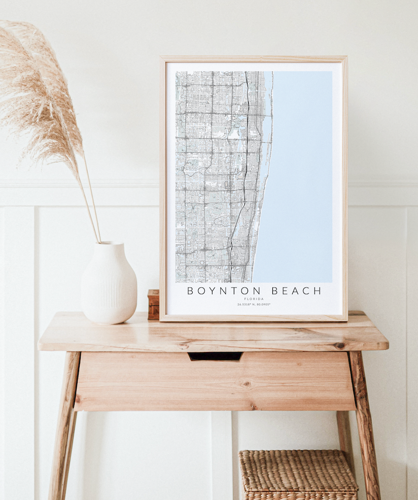 Boynton Beach Map Print