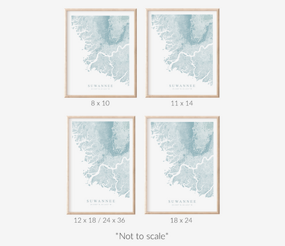 Suwannee Map Print