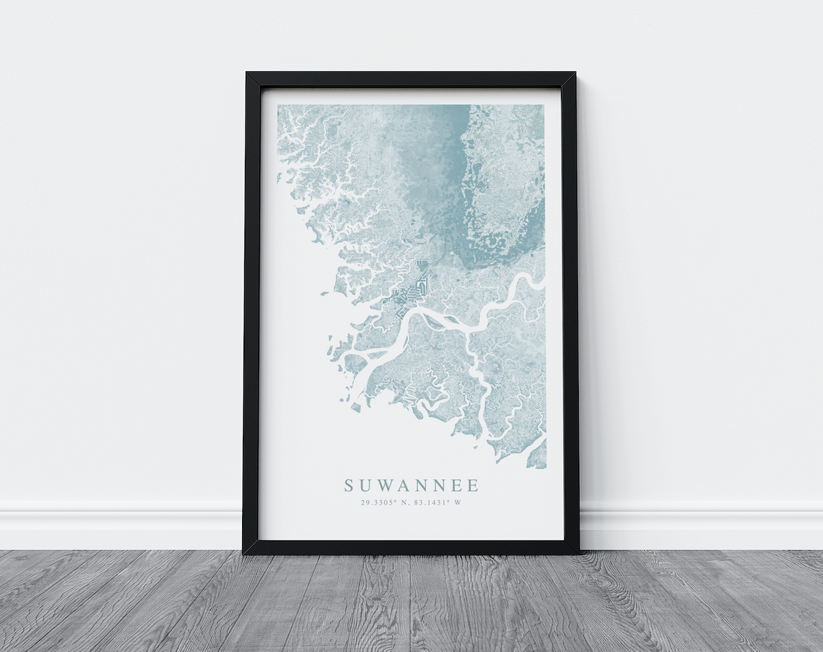Suwannee Map Print